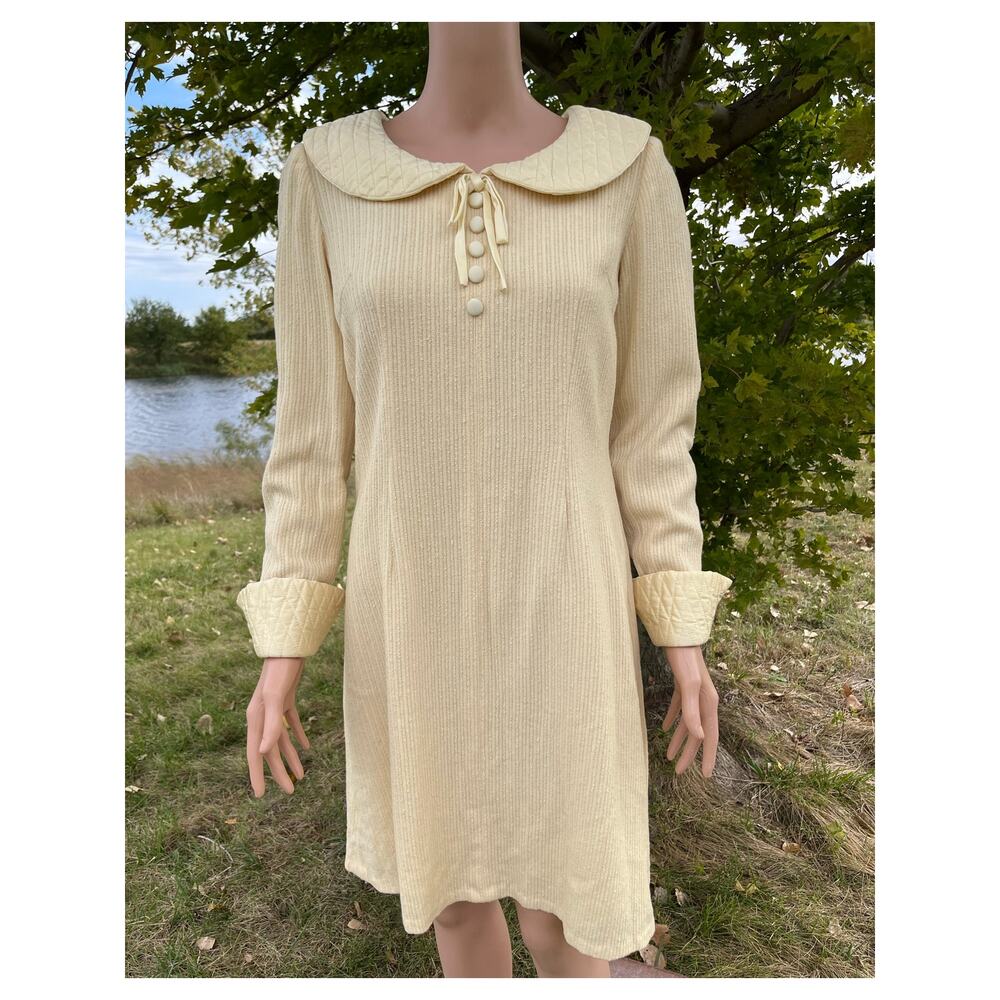 Vintage 60s/70s Handmade Cream Dress